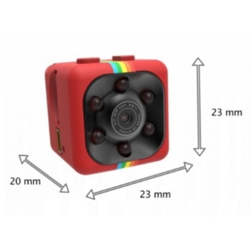 Miniatűr kamera SQ11 fullHD v3 (2018) éjszakai móddal és mozgásérzékeléssel akár 32 GB-ig