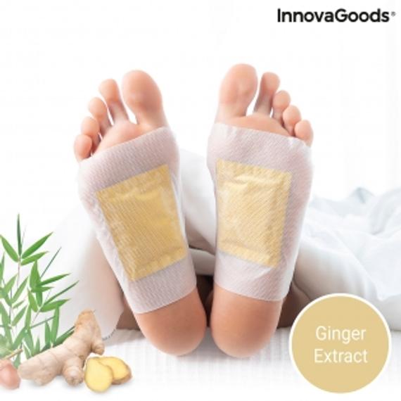 MÉREGTELENÍTŐ TAPASZOK LÁBRA GINGER INNOVAGOODS 10 EGYSÉG