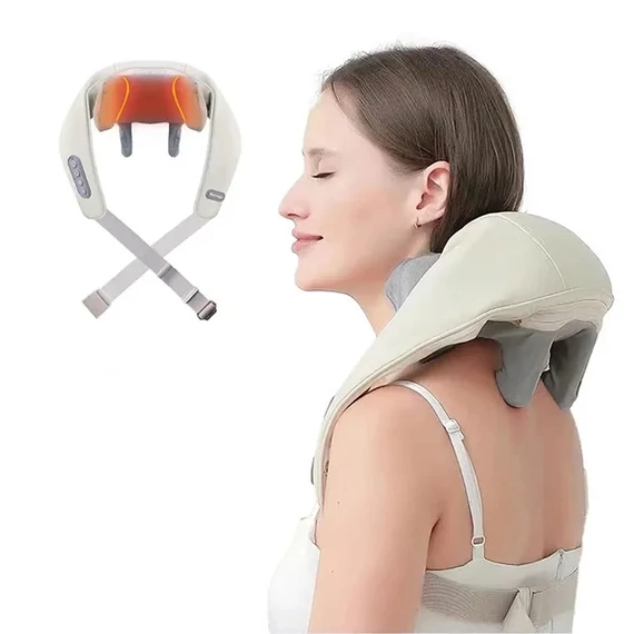 Shiatsu fűtéses nyakmasszírozó