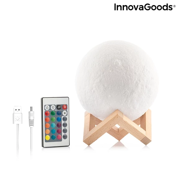 ÚJRATÖLTHETŐ LED HOLD LÁMPÁT MOONDY INNOVAGOODS