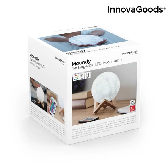 ÚJRATÖLTHETŐ LED HOLD LÁMPÁT MOONDY INNOVAGOODS